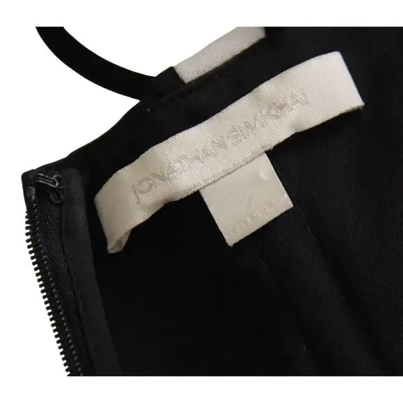 Jonathan Simkhai Ruffle Crepe Halter Off Shoulder Midi Dress 2 - Picture 7 of 13